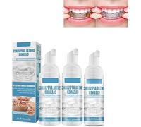 Mousse nettoyante pour appareils buccaux, prothèses dentaires, protège-nuits, dispositifs de retenue et aligneurs, combat la mauvaise haleine, 60 ml (3pcs)