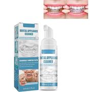 Mousse nettoyante pour appareils buccaux, prothèses dentaires, protège-nuits, dispositifs de retenue et aligneurs, combat la mauvaise haleine, 60 ml (1 pièce)