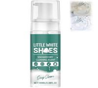 Mousse nettoyante pour baskets, nettoyant pour chaussures blanches, détachant efficace pour tennis, cuir, toile, pu, sans rinçage, pour chaussures de sport, de golf et décontractées (1 pièces)