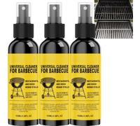 Mousse nettoyante pour gril sans gommage à action rapide, nettoyant et dégraissant pour gril de barbecue robuste,dissolvant de carbone et de graisse cuit au four,simple rinçage sans résidus (3PCS)