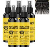 Mousse nettoyante pour gril sans gommage à action rapide, nettoyant et dégraissant pour gril de barbecue robuste,dissolvant de carbone et de graisse cuit au four,simple rinçage sans résidus (5PCS)