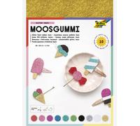 Mousse pailletée BASIC folia, 10 feuilles multicolore TU