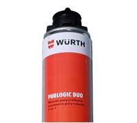 Mousse Polyuréthane Expansive Wurth Purlogic Duo 750 ml - Mousse Isolante Thermique pour Pistolet - Isolation, Calfeutrage, Remplissage - Mousse Expansive Haute Performance