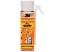 Mousse polyuréthane - GEBSOMOUSSE - Aérosol 500 ml - Isolation thermique - Gants inclus - Séchage rapide