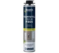 Bostik Mousse polyuréthane P305 FOAM'N'FILL PRO B3 Isolation phonique et thermique 750 ml Beige