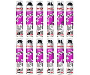 Mousse Polyuréthane Projetable - Isolation Thermique et Phonique Haute Performance - Mur, Toiture et Combles (Lot de 12)