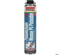 Mousse polyuréthane - SOUDAL - Soudafoam Gun - 700ml - Jaune - Isolation thermique et acoustique