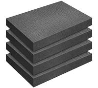 Mousse Prédécoupée Cube, 4PCS 400 x 300 x 50mm, Superfine Grille 10 mm Pour Mallette et Jeu de Figurines