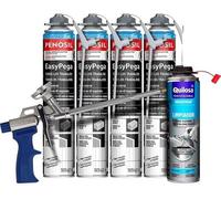 Mousse projetée en polyuréthane + pistolet Basic + nettoyant à mousse fraîche + pistolet professionnel + 4 mousses + 1 nettoyant)