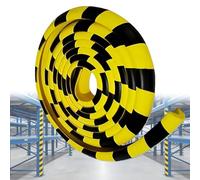 Mousse Protection en Caoutchouc, Coins de Protection d Angles Jaune et Noire en Forme de L, 5M Autocollantes Mousse Antichoc, pour Murs, Ateliers