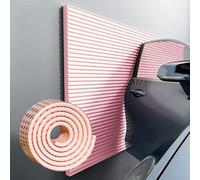 Mousse Protection Garage Épaissie 1cm, Protection Portiere Voiture, Protection Murale de Garage, Étanche Protège Porte Voiture Antichoc, Protection Mur de Voiture et de Garage(Rose,500 cm x 20 cm)