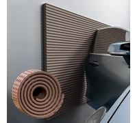 Mousse Protection Garage Épaissie 1cm, Protection Portiere Voiture, Protection Murale de Garage, Étanche Protège Porte Voiture Antichoc, Protection Mur de Voiture et de Garage(Brun,200 cm x 20 cm)
