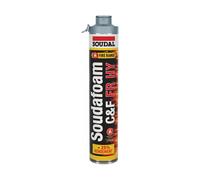 Mousse PU pistolable coupe-feu Soudafoam FR Click & Fix 750ml - SOUDAL - 146751