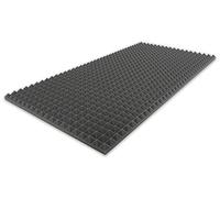 Mousse pyramidale type 100 x 50 x 3 cm Tapis d'isolation acoustique pour une isolation acoustique efficace