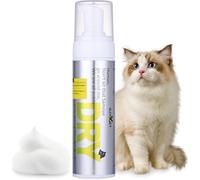 Mousse Shampooing Sec sans Rinçage pour Chiens et Chats|Shampooing pour Chien à Peau Sensible,Démangeaisons et Odeurs|6,76 FL Oz