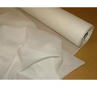 Mousseline blanc cassé, matériau 100% pur coton, 122 cm de largeur, tissu pour fabrication de voile, doublure en coton pur, fabriqué au Royaume-Uni