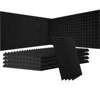 Mousses acoustiques - set de 4 pièces 120x60x5cm - Panneaux acoustiques pour l'isolation acoustique - Insonorisation pour murs et plafonds