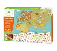 Mousses XL Animaux et Cartes Monde Stick N Fun NA G