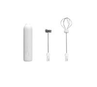 Mousseur À Café Électrique/fouet À Lait + Batteur À Œufs, MINI Mélangeur Alimentaire, Rechargeable Par USB, Outils À Expresso Portables À Trois Vitesses(307-WHITE)