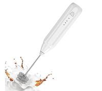 Mousseur à lait à café, mousseur à lait en mousse réglable à 3 vitesses, mélangeur rechargeable pour créer du latte, du matcha, du cappuccino, des boissons, des œufs au chocolat, des recettes de thé
