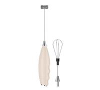 Mousseur à lait à main, fouet électrique rechargeable à main, mélangeur à café, mélangeur amovible en acier inoxydable, étanche
