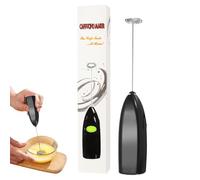 Mousseur à lait, agitateur portable, fouet pour petits œufs, fouet électrique avec accessoires en métal pour faire mousser des sauces, mélanger du café, des boissons, des smoothies, 20 cm, lumière
