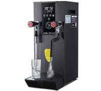 Mousseur à lait commercial, machine à eau bouillante automatique à vapeur 2200 W pour cafés expresso et salons de thé, écran LED