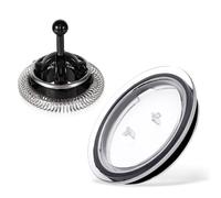 Mousseur à Lait Couvercle pour Nespresso Aeroccino 3, Fouet Compatible avec Nespresso Aeroccino 3/4/XL, Pièces de Rechange Couvercle et Fouet pour Nespresso Machine