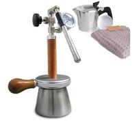 Mousseur À Lait D'extérieur,Cuiseur Vapeur For Camping, Machine À Mousser L'eau Bouillante Avec Buse À Vapeur À 3 Trous,Bouilloire En Acier Inoxydable,Angle Réglable,For Faire Mousser Le Lait(M1)