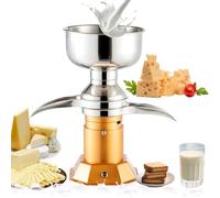 Mousseur à lait, écrémeuse électrique, séparateur de lait et de crème 50 l/h, centrifugeuse professionnelle avec bol à lait de 8 l, mousseur à milkshake pour chèvres, vaches et autres animau