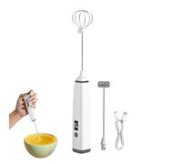 Mousseur à lait électrique 3 vitesses, rechargeable, sans fil, | Mélangeur de boissons, mousseur à lait, fouet pour blancs d'œufs, chocolat chaud, cacao et boissons