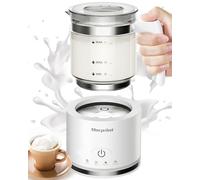 Mousseur à lait électrique 4 en 1 - Mousseur à lait automatique de grande capacité 500 ml et chauffe-lait chaud et froid pour latte, café, cappuccino
