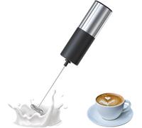 Mousseur à Lait Électrique avec Mini Fouet avec Moteur 14000 RPM gris noir AQ1362 vendos85 G