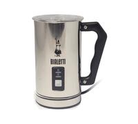Bialetti 0004430 Montalatte Elettrico, capacité 240 ml, 500W, 1 tasse Acier inoxydable, Argent/Noir