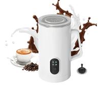Mousseur À Lait Électrique Et Cuiseur Vapeur 4 En 1 Mousseur À Lait Et Chauffe-lait Automatique Froid/chaud Pour Préparer Des Lattes, Cafés, Cappuccinos, Chocolats Chauds 350 Ml/11,8 Oz 400 W