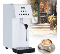 Mousseur à lait électrique et cuiseur vapeur avec affichage LED, buse à vapeur à 4 trous, étanchéité IPX3, chauffage rapide pour cafés, thés et desserts