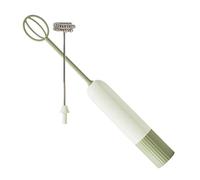 Mousseur à lait électrique manuel - Avec 2 fouets amovibles en acier inoxydable - Mélangeur de boisson rechargeable par USB pour café, latte et | Mini batte à œufs et crème