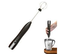 Mousseur à lait électrique - Mélangeur en acier inoxydable de 26 cm, contrôle à trois niveaux de vitesse, puissant créateur de mousse pour boissons | Utilisation pour la préparation d'œufs frappés