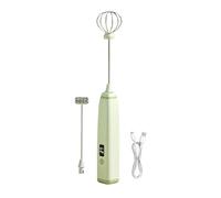 Mousseur à lait électrique | Mini mélangeur portable à main puissant à 3 vitesses - Mélangeur de boissons, mousseur à lait, fouet - pour blancs d'œufs, chocolat chaud, cacao et boissons