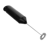 Mousseur à Lait Électrique Noir, Batteur à Mousse Rapide | Acier Inoxydable et Plastique, Format Portable, pour Café, Crème et Boisson, sans Batterie Incluse