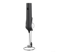 Mousseur à lait électrique portable avec 3 niveaux et charge USB, ensemble de fouets en mousse pour café latte pour cappuccino, noir