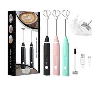 Mousseur à lait électrique portable, batteur à œufs aste par USB, mélangeur à café, shaker à lait, mousseur de centre commercial, mélangeur de nourriture, 1 PC Rose