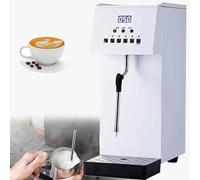 Mousseur à lait électrique professionnel 2500 W, réservoir de 6 L, acier inoxydable 304, 5 températures préréglées, écran LED pour latte cappuccino, protection contre la surchauffe