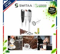 Mousseur à lait électrique SIMPLETASTE inox gris à piles