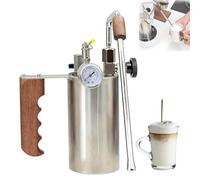 Mousseur à lait et vapeur pour café, machine à mousse de café d'une capacité de 100 à 500 ml, pression maximale de 4 bars, buse à 3 trous, machine à mousser l'eau chaude, pour latte