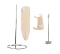 Mousseur à Lait Fabricant de Mousse Électrique Portatif Multifonctionnel Multifonctionnel pour la Maison et le Restaurant ABS Acier Inoxydable 138g 4 Pièces (Abricot)