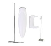 Mousseur à Lait Fabricant de Mousse Électrique Portatif Multifonctionnel Multifonctionnel pour la Maison et le Restaurant ABS Acier Inoxydable 138g 4 Pièces (Blanc)