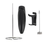 Mousseur à Lait Fabricant de Mousse Électrique Portatif Multifonctionnel Multifonctionnel pour la Maison et le Restaurant ABS Acier Inoxydable 138g 4 Pièces (Noir)