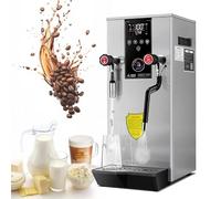 Mousseur à lait, machine à mousse de lait expresso 12 L, commerciale, avec écran LED, pour faire bouillir de l'eau à la vapeur, réglage de la température et de la durée de 1 à 12 heures, aci