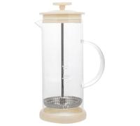 Mousseur à Lait Manuel 450ml Acier Inoxydable en Verre | Pompe à Main, Poignée Ergonomique, Couvercle Amovible, Nettoyage Facile, pour Lait et Vinaigrettes